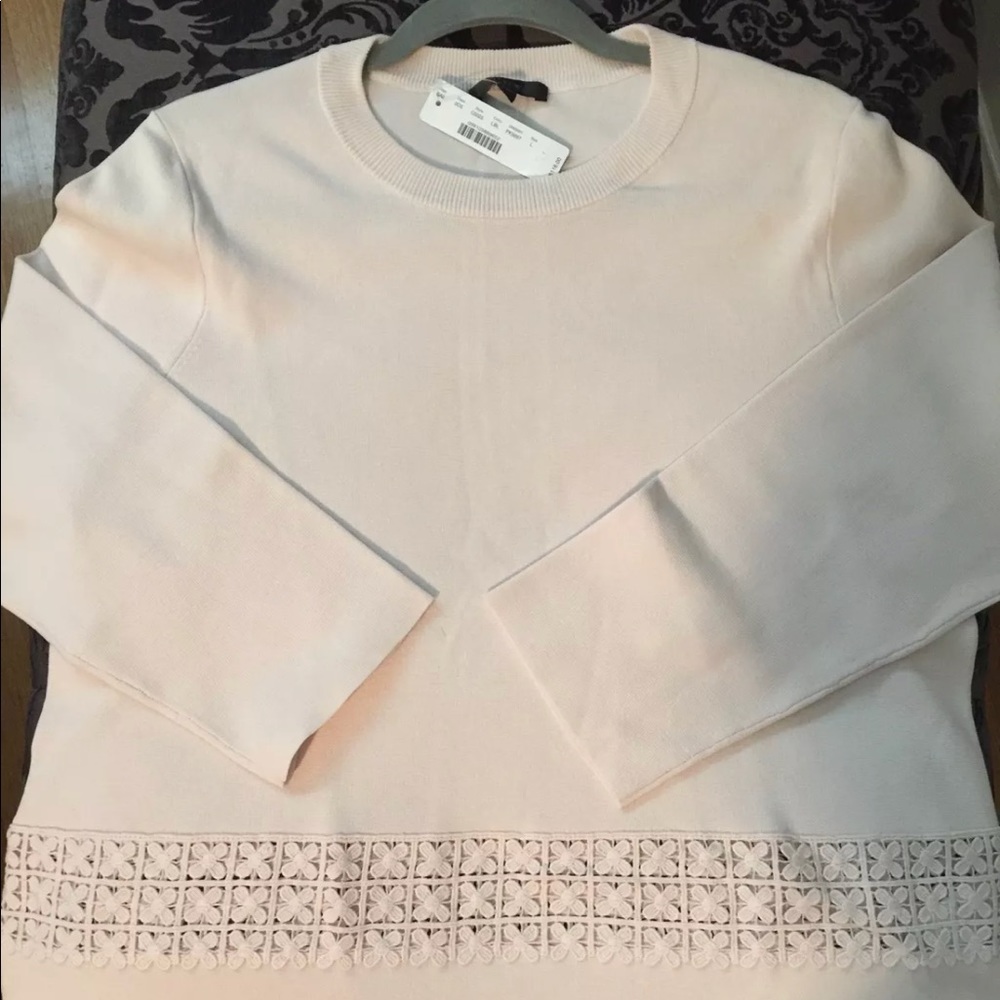 J. Crew Pale Pink Crew Neck Sz. L